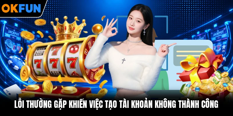Lỗi thường gặp khiến việc tạo tài khoản không thành công Lỗi thường gặp khiến việc tạo tài khoản không thành công
